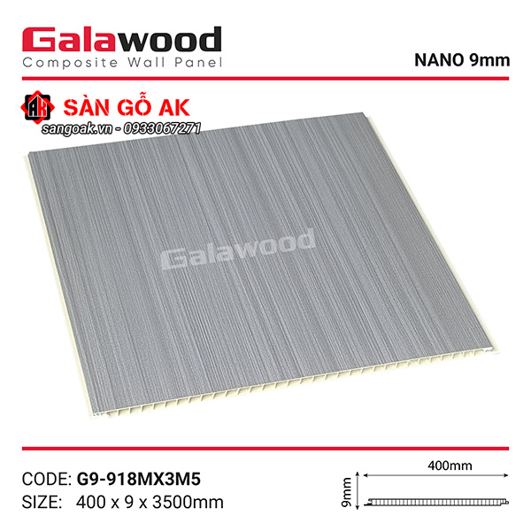 Tấm ốp Nano 9mm SPC Galawood G9-918M